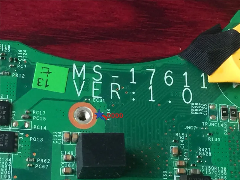 FOR MSI Gt780dxr 17.3 LAPTOP Motherboard Ms-17611 Ver1.0 fully tested 