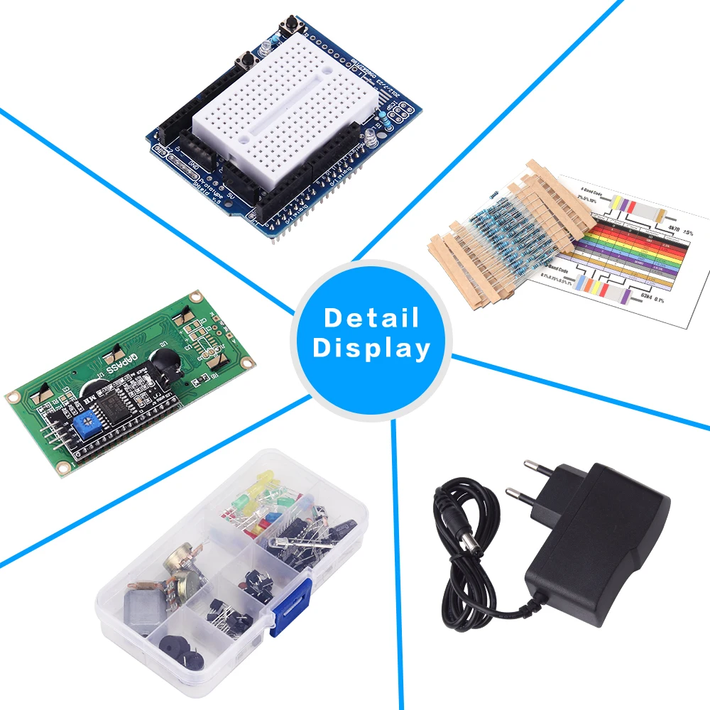 LAFVIN UNO проект супер стартовый набор включая ультразвуковой датчик LCD1602 с