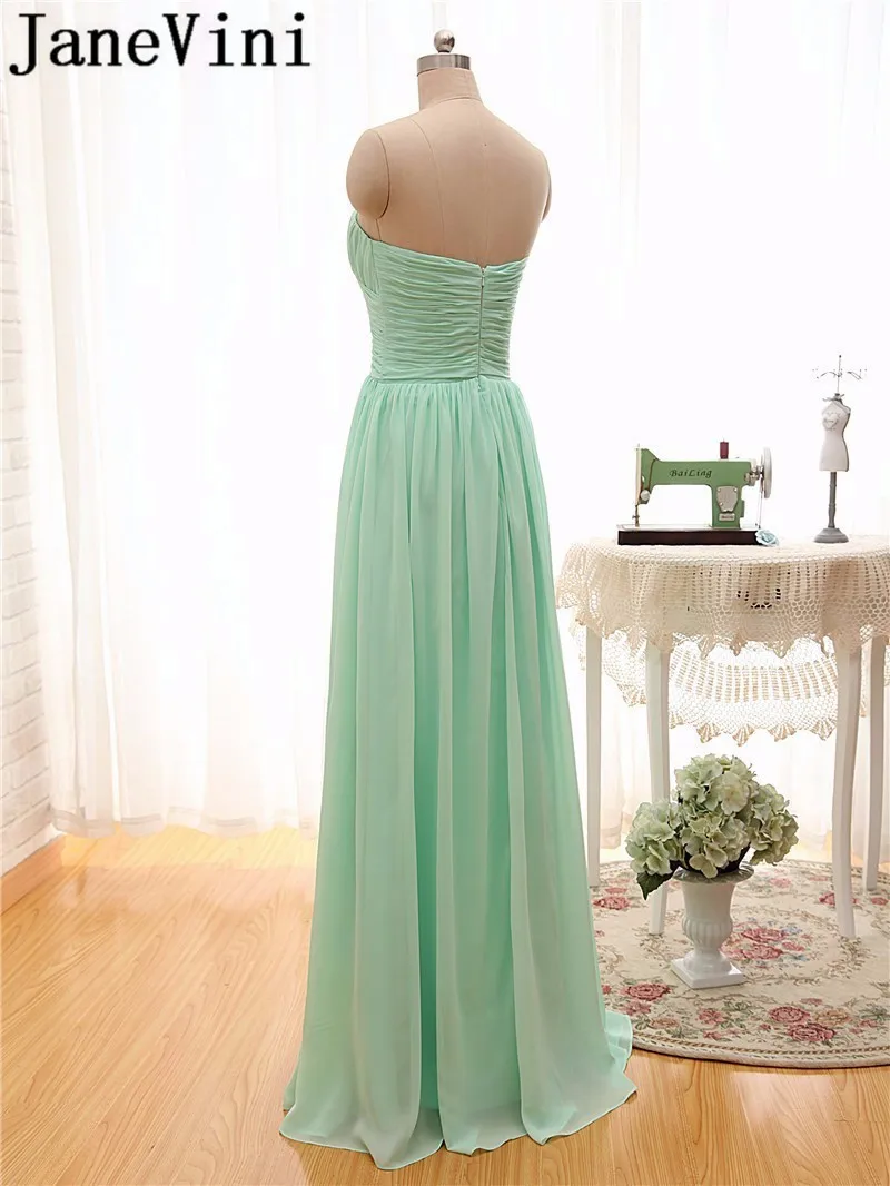 Holievery-Mint-Green-Chiffon-A-Line-Bridesmaid-Dresses-2019-Long-Wedding-Guest-Gowns-Brides-Maid-Dress (7)
