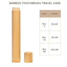 Натуральная бамбуковая трубка для зубной щетки, экологически чистый чехол, ручная работа, бамбуковая трубка для зубной щетки, портативная упаковка для путешествий