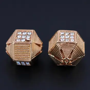 

Metal Spacer Beads Rhinestone Quality Hollow Pattern Hole 2mm European Charm Beads for DIY African Men's Women's Jewelry Making