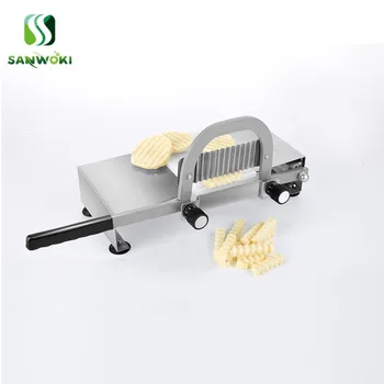 

Manual Wave potato cutter machine Wary French fries ripple Potato chips slicing machine for sweet potato cut slice machine