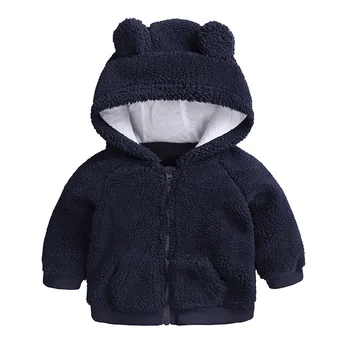

Fashion Costumes For Baby Girls Cute Coats Boys Hoodies Baby Winter Cashmere Jackets Wool Hooded Clothes Criancas Jaqueta