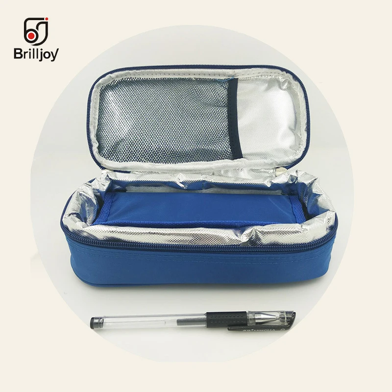

Insulin Cooler box bag Portable Insulated Diabetic Insulin Travel Case Nylon Fabric Aluminum Foil ice bag temperature display