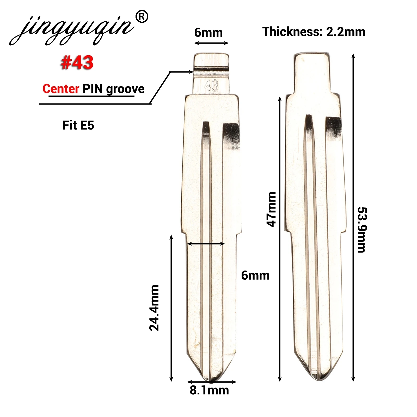 Ключ jingyuqin 15x Flip KD для CHERY A3 A5 FULWIN TIGGO E5 A1 COWIN EASTER QQ3 QQ6 A21 S21 43 44 51 55 59 63 78 84 лезвие|Ключ от