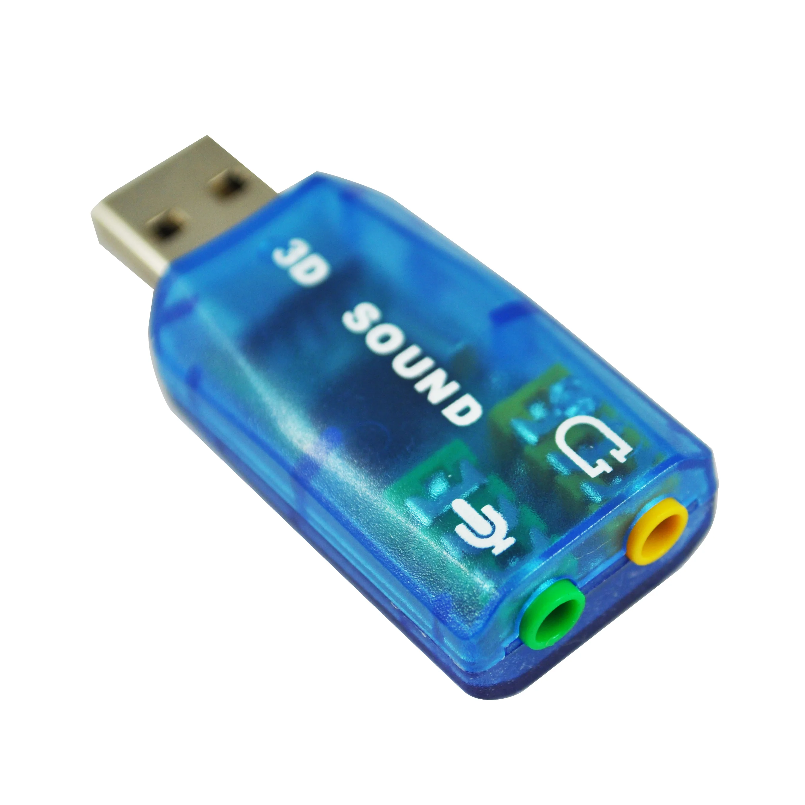 Внешний USB 2,0 5,1 CH 3D Звуковая карта аудио адаптер