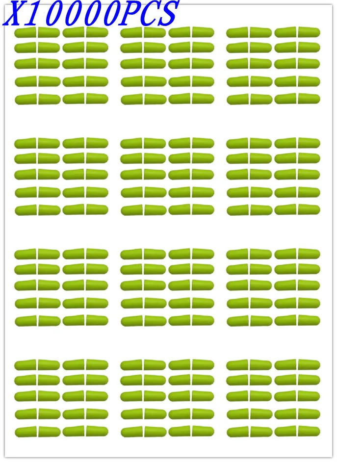 

10000PCS GREEN MEMORY FOAM EAR PLUGS - SOFT & COMFORTABLE - FOR SLEEP & NOISY ENVIROMENTS