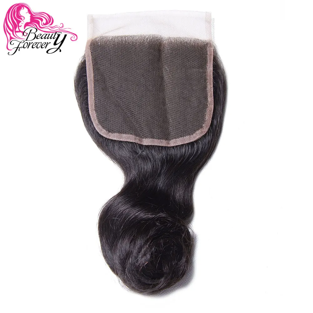 

Beauty Forever Brazilian Loose Wave Closure Swiss Lace Free Part Remy Human Hair Lace Closure 14-18inch