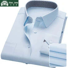 Высококачественная Мужская одежда, рубашки с длинным рукавом, повседневные облегающие мужские рубашки, однотонная дышащая деловая рубашка для мужчин, Camisa Masculina