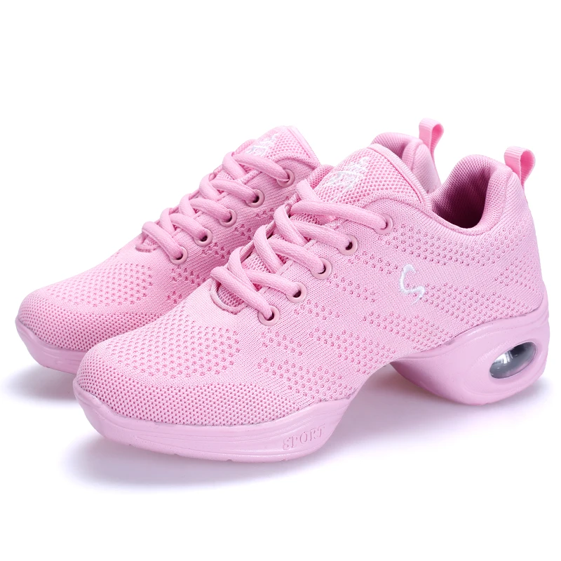Dancing Shoe Woman Female Adult Square Dance Soft Bottom Flying Shoes Sneaker Breathable Women Shoes Weaving Jazz Square