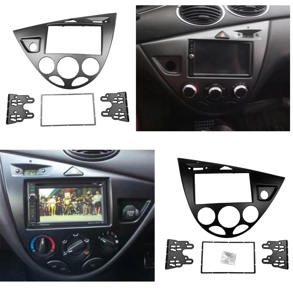 Двойной 2 Din стерео панель для Ford Focus Fiesta фасции Радио DVD рамка CD gps рамка и установка тире Установка отделка комплект