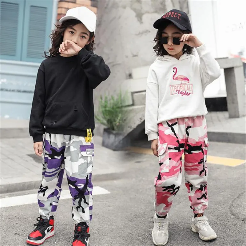 Spring Boys Girls Cotton Sport Long for baby Boys Girls camouflage trousers kids child casual pants army camo for 3-14T