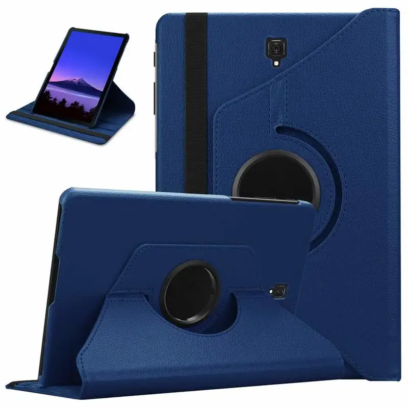 

For Samsung Galaxy Tab S4 10.5" 2018 Release Case Model SM-T830 SM-T835 SM-T837 360 DegreeS Rotating Cover Stand PU Leather Case
