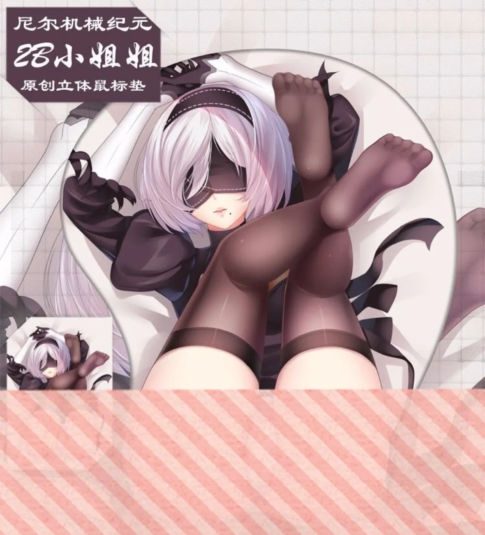 

NieR: Automata 2B 3D Mouse Pad Anime Gaming Wrist Rest Original 2WAY