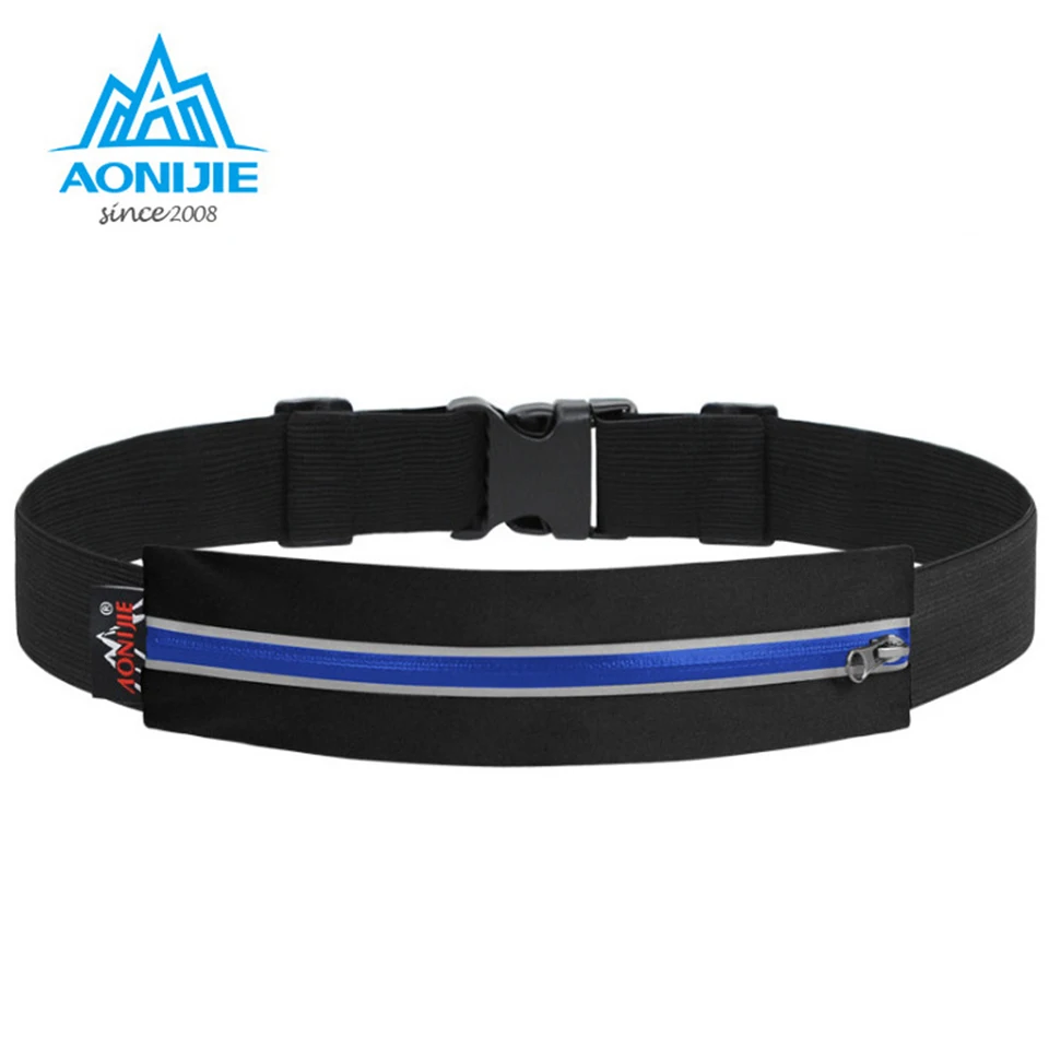 

AONIJIE Lightweight Running Waist Bag Shockproof Sports Bag Running Belt Reflective Waist Belt Multifuntional Expandable Pocket