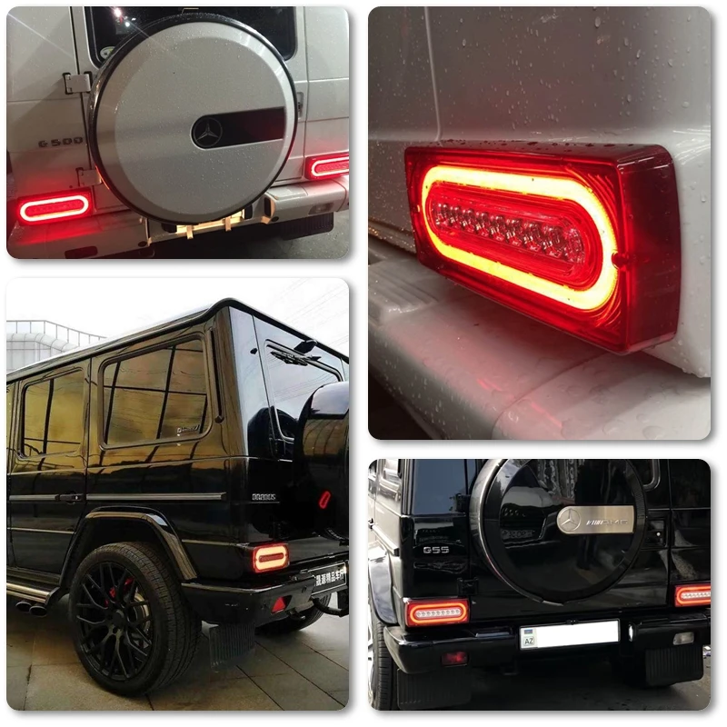 Подходит для Benz W463 g-класс G55 AMG G500 G550 светодиодный задний светильник в сборе комплект динамического сигнала поворота Задний Противотуманный ходовой W/тормозной светильник s