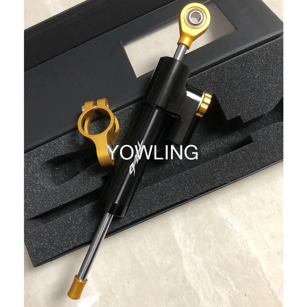 For YAMAHA FZ6 FAZER FZ6R 2009- Motorcycle Accessories Damper Steering StabilizerLinear Reversed Safety Control FZ6S/FZ6N - Цвет: gold black with box