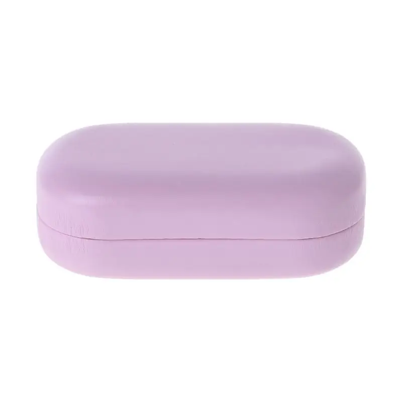 

Leather Glasses Case Sunglasses Reading Eyeglasses Box Spectacles Eyewear Protector Container Simple DIY Storage