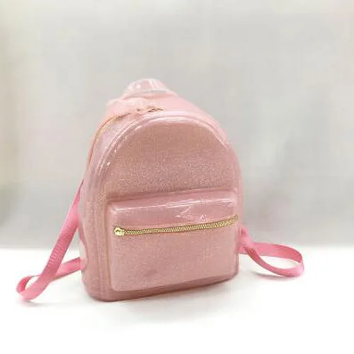 Summer Candy Color Silica Gel Backpacks Women Fresh Daily Student Book Bags For Teenager Rucksacks Girls Jelly Travel School Bag - Цвет: Flash Pink