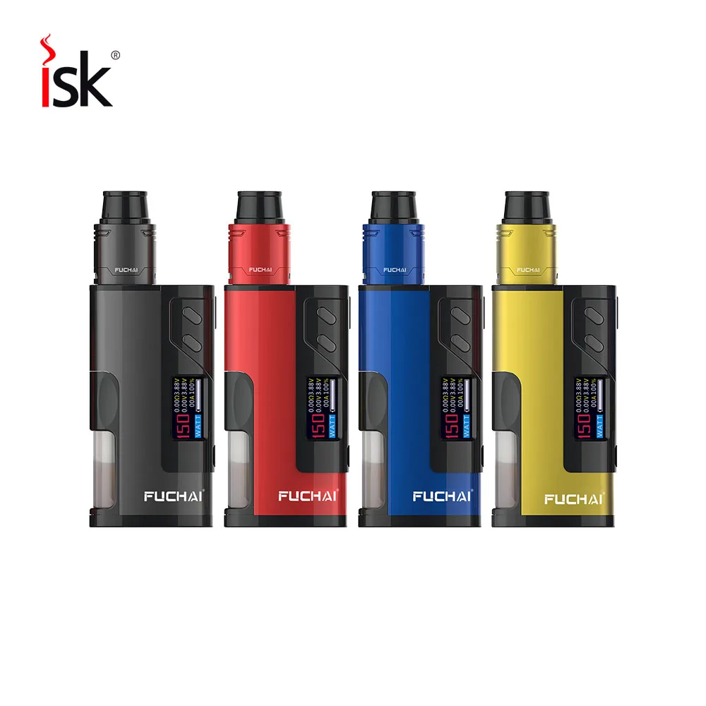 

Original e-Cigarette vape kit Sigelei Fuchai Squonk 213 Kit with 5ml Squeeze oil storage tank compatible with 21700,20700,18650