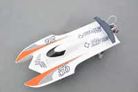 E22 KIT Tiger Teeth  Prepainted Electric RC Racing Boat Hull only for Advanced Player White TH02618 1