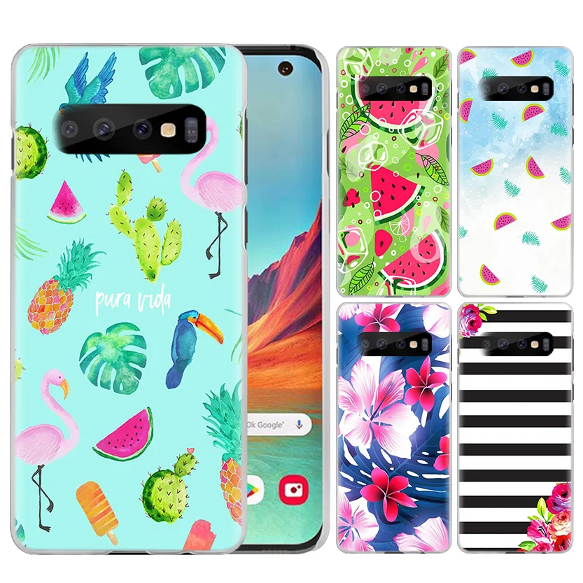 

Case for Samsung Galaxy A50 A70 S10e S10 Plus 5G Lite M30 M20 M10 Cell Phone Cases Cover Coque Summer plant animal fruit