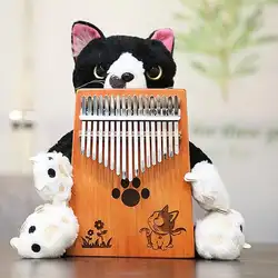 Новый 17 ключа палец калимба Mbira санза игрушечное пианино карман Размеры клавиатура маримба древесины музыкальный инструмент