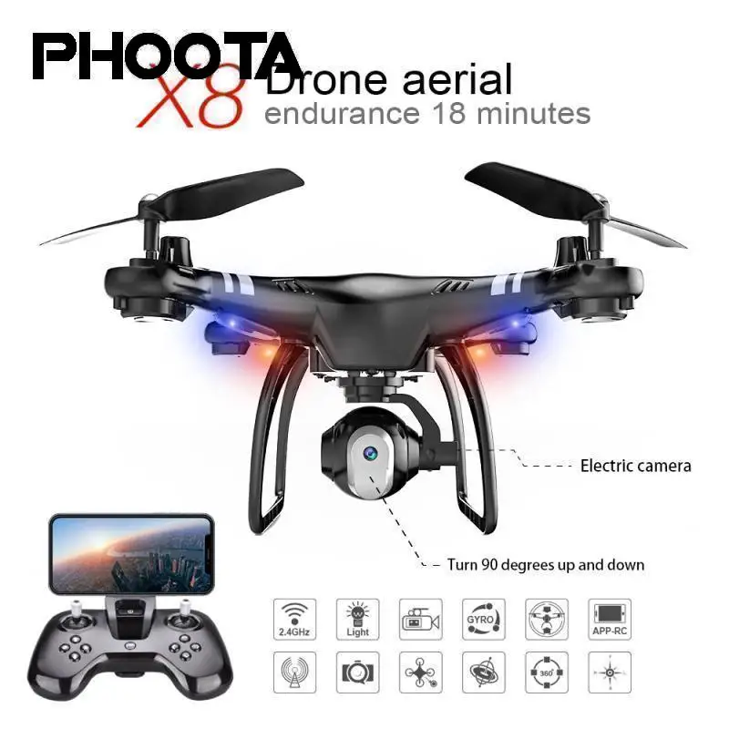 

RC Drone Endurance 18 Minutes 480P/720P HD Camera FPV WIFI 360 degree Rolling Altitude Hold Quadcopter