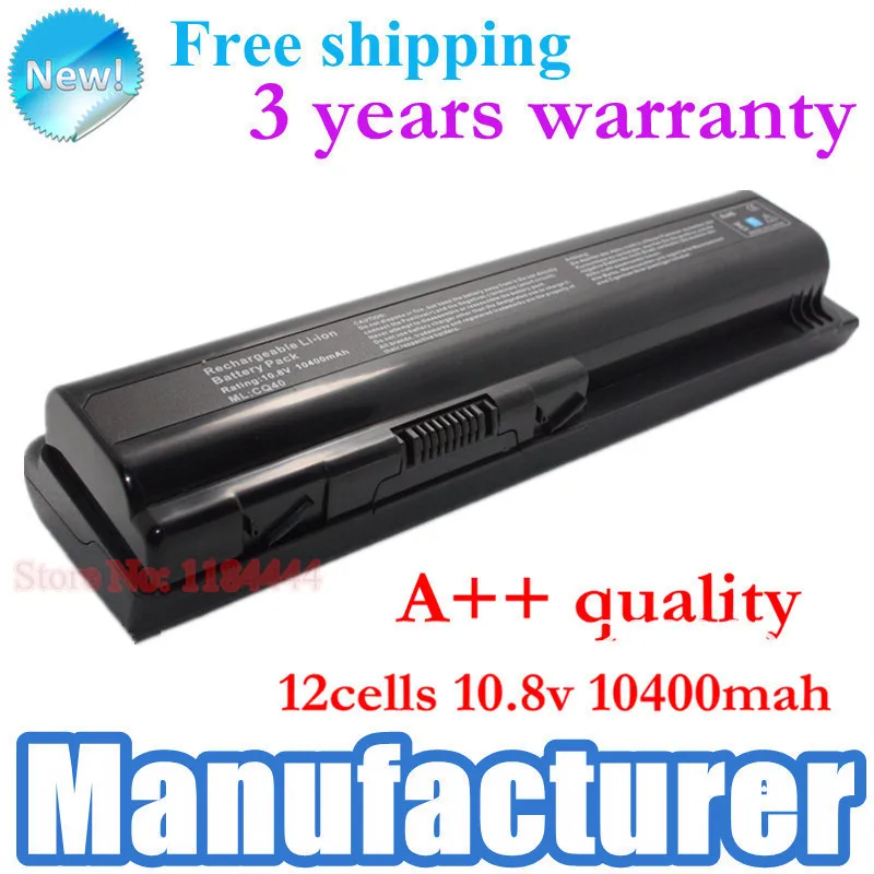 10400mah High Capacity Replacement Laptop battery for HP Pavilion dv4