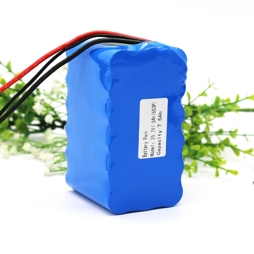 KLUOSI 24V аккумулятор 6S3P 25 2 V 7500mAh литий ионный с 20A сбалансированной BMS для небольшого
