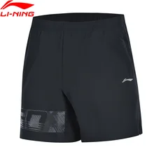 Li-Ning мужские спортивные шорты для тренировок Обычная посадка 3D облегающие дышащие полиэстер спандекс подкладка спортивные штаны AKSP019 CJFM19