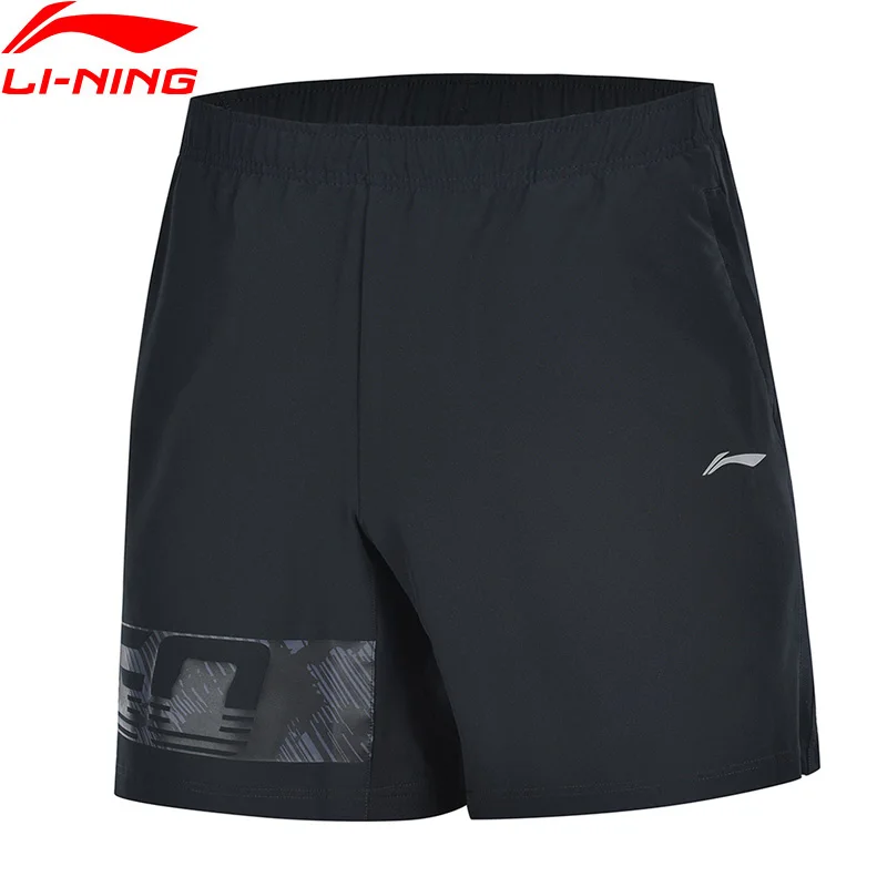 

Li-Ning Men Training Sports Shorts Regular Fit 3D Fitting Breathable Polyester Spandex LiNing Sport Bottoms AKSP019 CJFM19