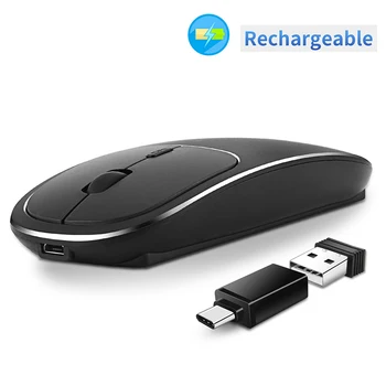 

Wireless Mouse 4 Buttons 1600DPI 2.4G Optical USB/C type Silent Mouse Ergonomic Mice Wireless For Laptop PC Computer Mouse