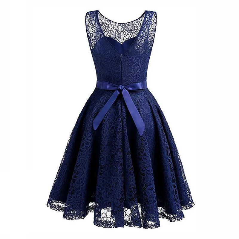 Kostlich Lace Summer Dress Women 2017 Sleeveless Lace Hollow Out Sexy Evening Party Dresses Bet Tunic 50s Hepburn Dress Sundress (17)