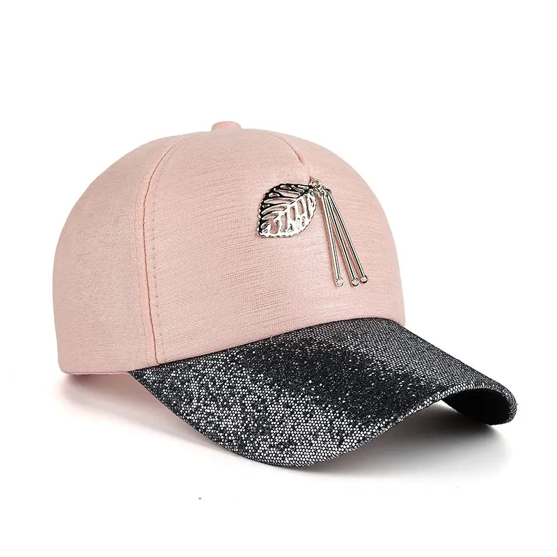 JOYMAY جديد وصول عالية الجودة أزياء النساء snapback كاب مؤشرة على شكل ورقة معدنية بلينغ قناع قبعة بيسبول B423 JOYMAY جديد وصول عالية الجودة أزياء النساء snapback كاب مؤشرة على شكل ورقة معدنية بلينغ قناع قبعة بيسبول B423