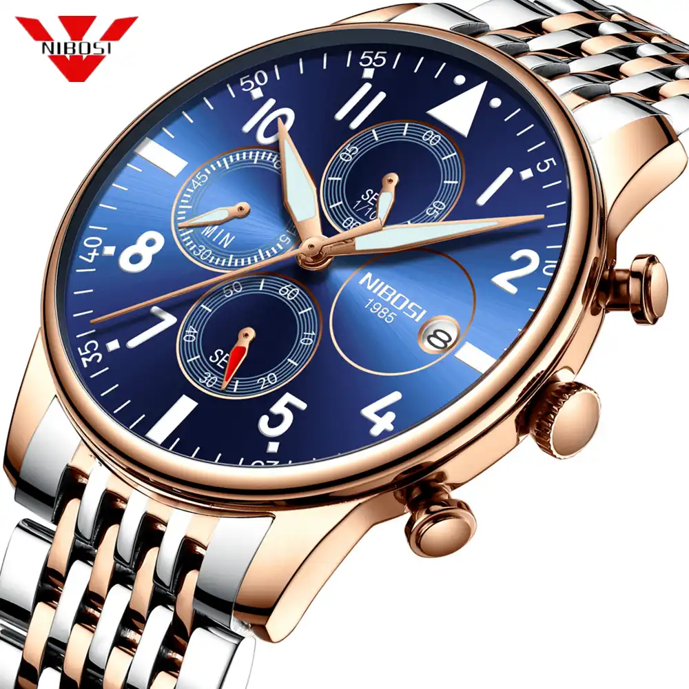 nibosi men's watches luxury