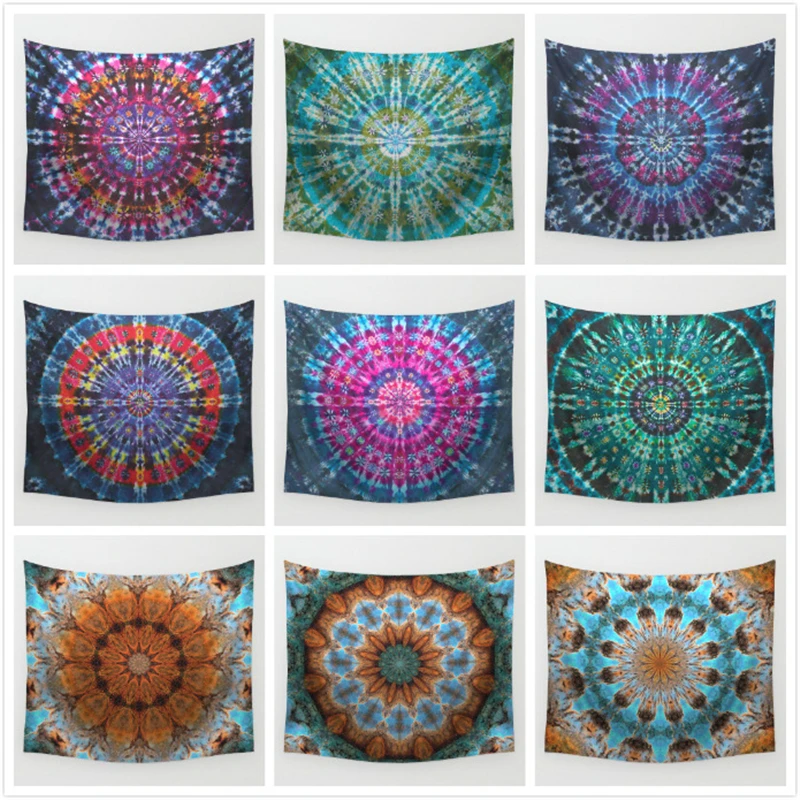 Tropical Style Artistic Decor Bohemia Printing Round Floral