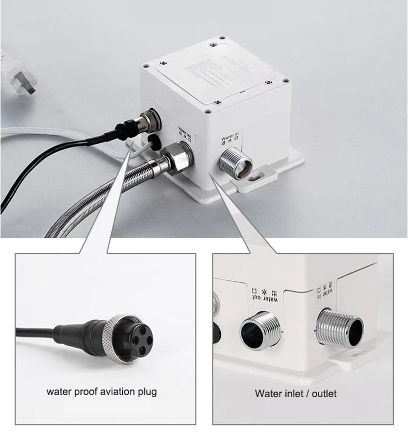 Водосберегающий сенсорный свободный хромированный квадратный кран автоматический датчик высокий и короткий инфракрасный датчик кран смеситель горячей и холодной воды