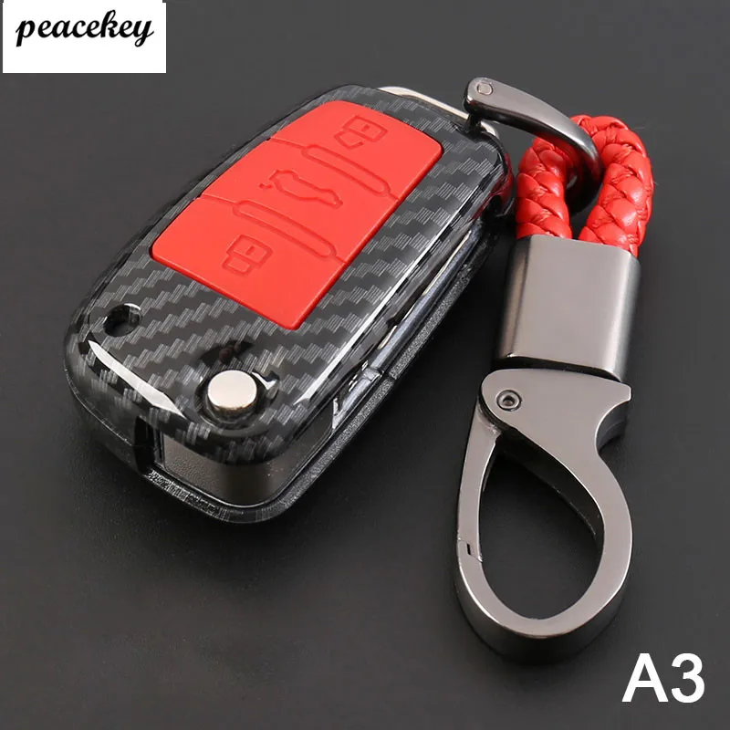 ABS+Silicone Car Key Case Cover For Audi A3 A4 B7 B6 B8 A6 C5 C6 Q5 Q7 A4L Styling Ring Shell | Автомобили и мотоциклы