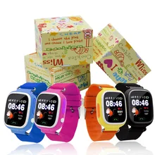 GPS Smartwatch Q90 Сенсорный Экран WIFI Позиционирования Дети Смарт-Наручные смотреть Locator PK Q50 Q60 Q80 для Kid Safe Anti-Потерянный # b0