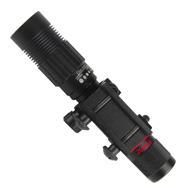 Оптическая система ночного видения Регулируемый сильный Зеленый лазерный фонарик осветитель для охоты Пикатинни Крепление винтовки лазерный прицел RL8-0006