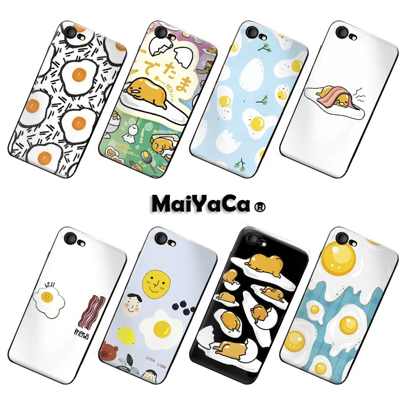 MaiYaCa Newest Super Cute Phone Cases Gudetama Fried Eggs