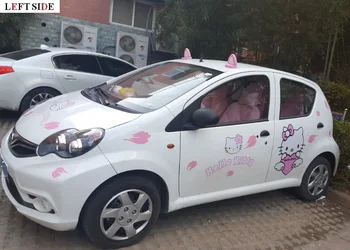 

LEFT SIDE Car Stickers Cartoon Customizable Car Styling Accessories Vinyl Sticker Waterproof Protective Film