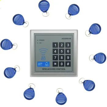 

1set Electronic RFID Proximity Entry Door Lock Access Control System with 10 Key Fobs Home Offices Security System