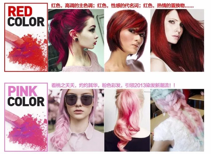 12pcs hair color chalk colorful temporary crayon DIY coloring hair dye pastels kit styling tools