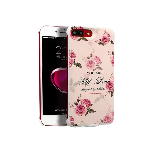 New 2400mAh 3D Relief Painting Backup Battery Back Case Cover Power Bank For iPhone 6 /6s-in