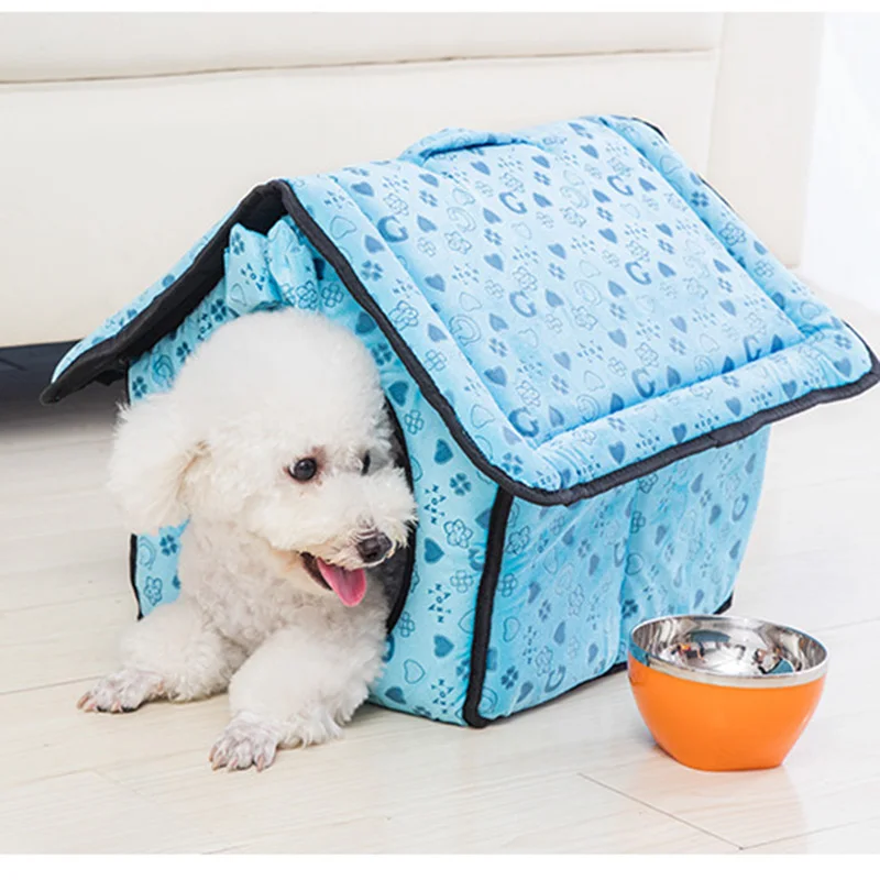 High Quality Nonwoven Fabric Pet Dog Cat Floral Kennel Soft PP Cotton