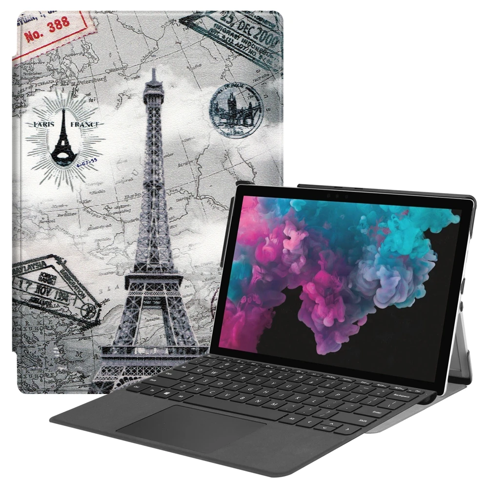 Роскошный Ультратонкий флип-чехол-книжка с подставкой для microsoft Surface Pro 4 5 6 Pro4 1724/Pro5 1796 /Pro6