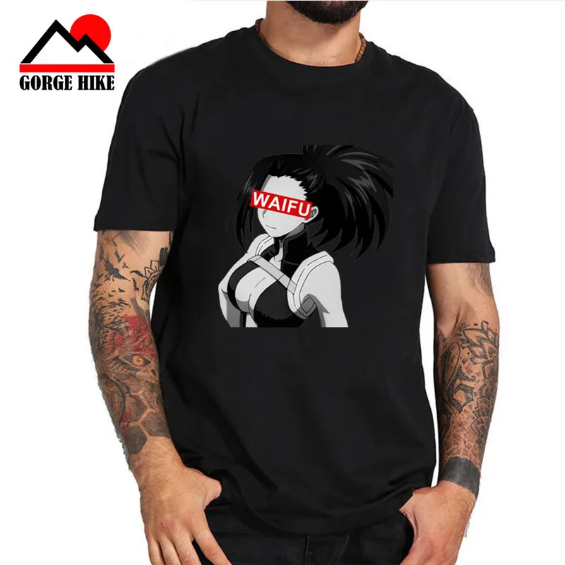 Футболка Momo Yaoyorozu Waifu с аниме Мужская сексуальная футболка для косплея мультяшная