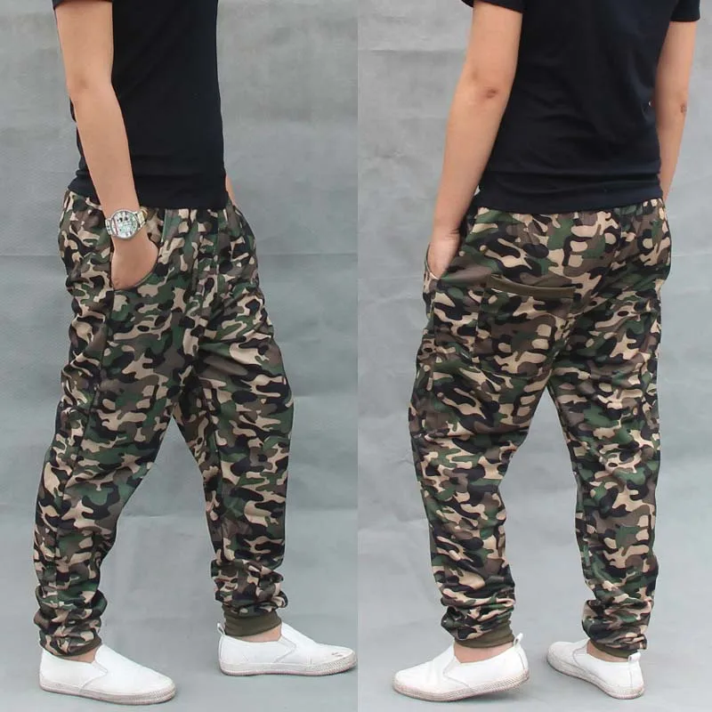 Pantalones de chándal a la moda para hombre, ropa de calle a rayas de  algodón, estilo Harem, verde militar, Camuflaje|male trousers|camouflage  joggershop pants - AliExpress